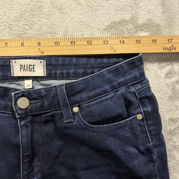 Paige Jeans Womens 29 Verdugo Crop Dark Wash Denim Skinny - Picture 7 of 10